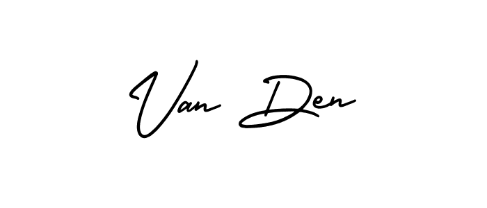 Create a beautiful signature design for name Van Den. With this signature (AmerikaSignatureDemo-Regular) fonts, you can make a handwritten signature for free. Van Den signature style 3 images and pictures png