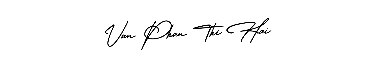 Make a beautiful signature design for name Van Phan Thi Hai. With this signature (AmerikaSignatureDemo-Regular) style, you can create a handwritten signature for free. Van Phan Thi Hai signature style 3 images and pictures png