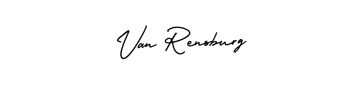 Create a beautiful signature design for name Van Rensburg. With this signature (AmerikaSignatureDemo-Regular) fonts, you can make a handwritten signature for free. Van Rensburg signature style 3 images and pictures png