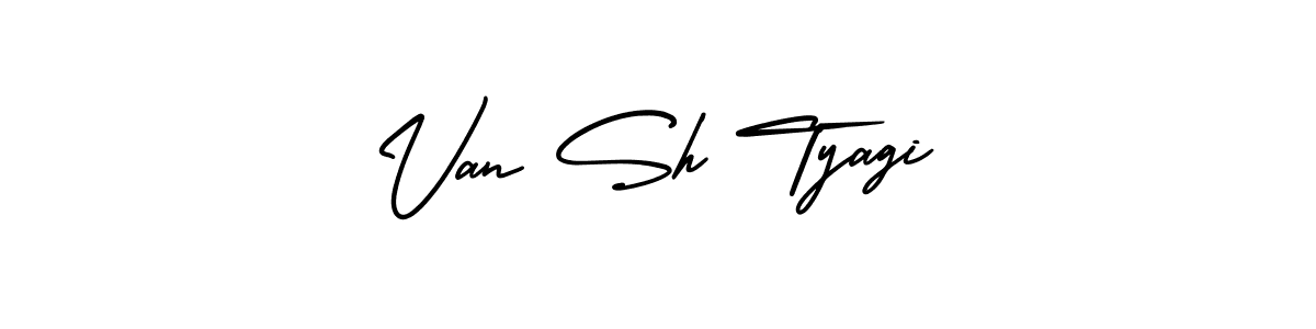 Create a beautiful signature design for name Van Sh Tyagi. With this signature (AmerikaSignatureDemo-Regular) fonts, you can make a handwritten signature for free. Van Sh Tyagi signature style 3 images and pictures png