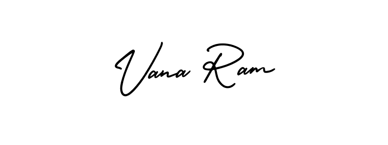 Make a beautiful signature design for name Vana Ram. With this signature (AmerikaSignatureDemo-Regular) style, you can create a handwritten signature for free. Vana Ram signature style 3 images and pictures png