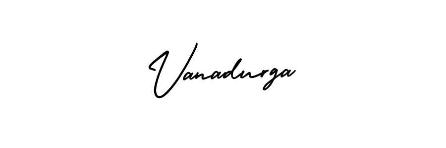How to Draw Vanadurga signature style? AmerikaSignatureDemo-Regular is a latest design signature styles for name Vanadurga. Vanadurga signature style 3 images and pictures png