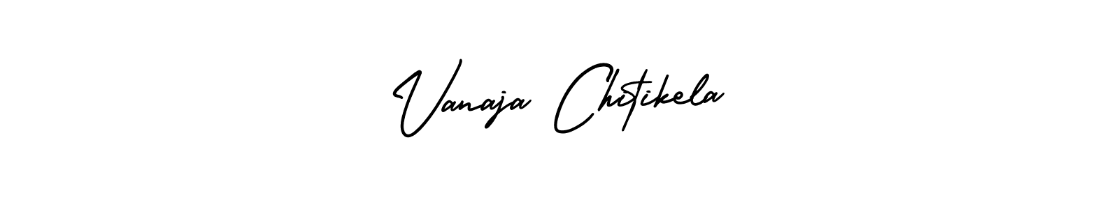 Use a signature maker to create a handwritten signature online. With this signature software, you can design (AmerikaSignatureDemo-Regular) your own signature for name Vanaja Chitikela. Vanaja Chitikela signature style 3 images and pictures png