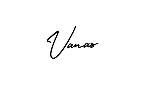 Create a beautiful signature design for name Vanas. With this signature (AmerikaSignatureDemo-Regular) fonts, you can make a handwritten signature for free. Vanas signature style 3 images and pictures png