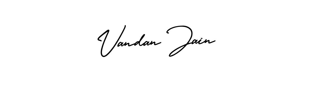 How to Draw Vandan Jain signature style? AmerikaSignatureDemo-Regular is a latest design signature styles for name Vandan Jain. Vandan Jain signature style 3 images and pictures png