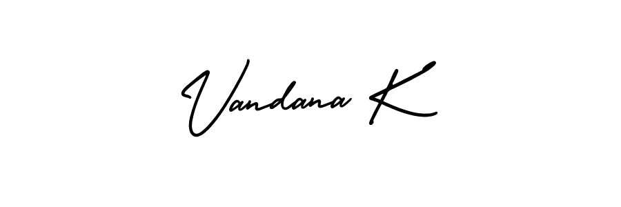 Make a beautiful signature design for name Vandana K. Use this online signature maker to create a handwritten signature for free. Vandana K signature style 3 images and pictures png