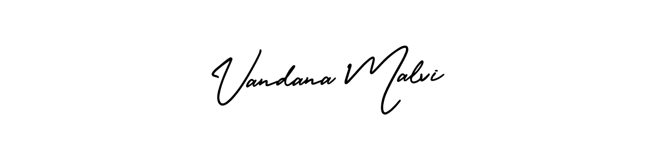 Use a signature maker to create a handwritten signature online. With this signature software, you can design (AmerikaSignatureDemo-Regular) your own signature for name Vandana Malvi. Vandana Malvi signature style 3 images and pictures png