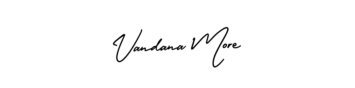if you are searching for the best signature style for your name Vandana More. so please give up your signature search. here we have designed multiple signature styles  using AmerikaSignatureDemo-Regular. Vandana More signature style 3 images and pictures png