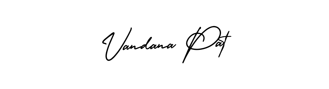 Make a beautiful signature design for name Vandana Pat. Use this online signature maker to create a handwritten signature for free. Vandana Pat signature style 3 images and pictures png
