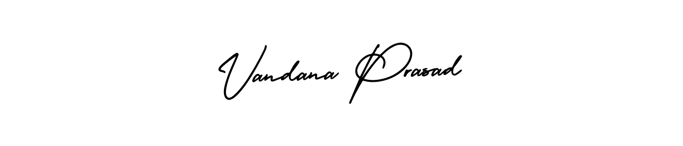 This is the best signature style for the Vandana Prasad name. Also you like these signature font (AmerikaSignatureDemo-Regular). Mix name signature. Vandana Prasad signature style 3 images and pictures png