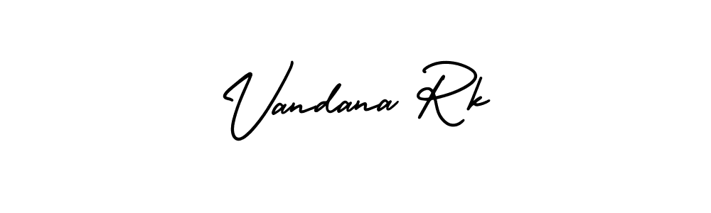 This is the best signature style for the Vandana Rk name. Also you like these signature font (AmerikaSignatureDemo-Regular). Mix name signature. Vandana Rk signature style 3 images and pictures png