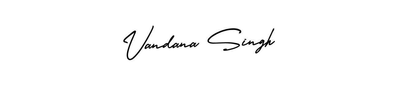 It looks lik you need a new signature style for name Vandana Singh. Design unique handwritten (AmerikaSignatureDemo-Regular) signature with our free signature maker in just a few clicks. Vandana Singh signature style 3 images and pictures png