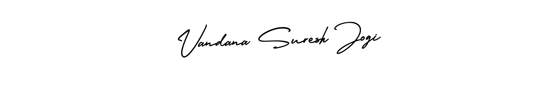 Make a beautiful signature design for name Vandana Suresh Jogi. Use this online signature maker to create a handwritten signature for free. Vandana Suresh Jogi signature style 3 images and pictures png