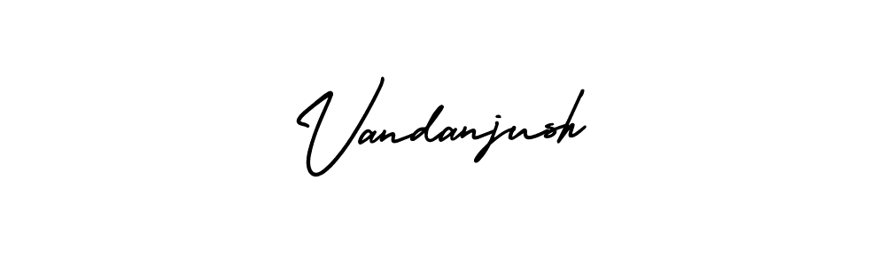 Design your own signature with our free online signature maker. With this signature software, you can create a handwritten (AmerikaSignatureDemo-Regular) signature for name Vandanjush. Vandanjush signature style 3 images and pictures png