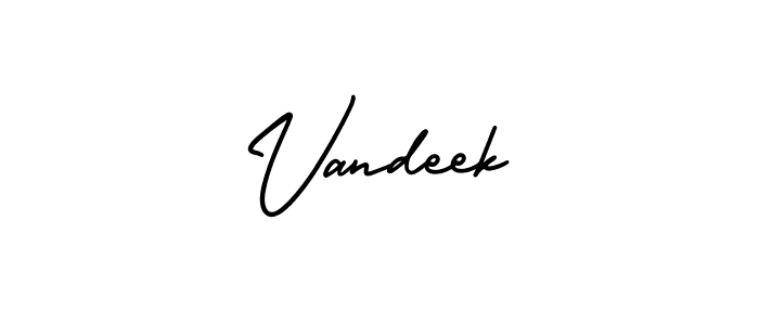 AmerikaSignatureDemo-Regular is a professional signature style that is perfect for those who want to add a touch of class to their signature. It is also a great choice for those who want to make their signature more unique. Get Vandeek name to fancy signature for free. Vandeek signature style 3 images and pictures png