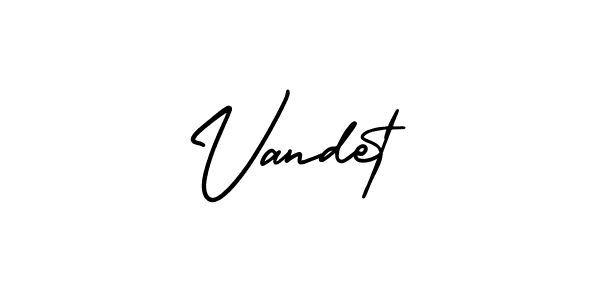 Make a beautiful signature design for name Vandet. With this signature (AmerikaSignatureDemo-Regular) style, you can create a handwritten signature for free. Vandet signature style 3 images and pictures png