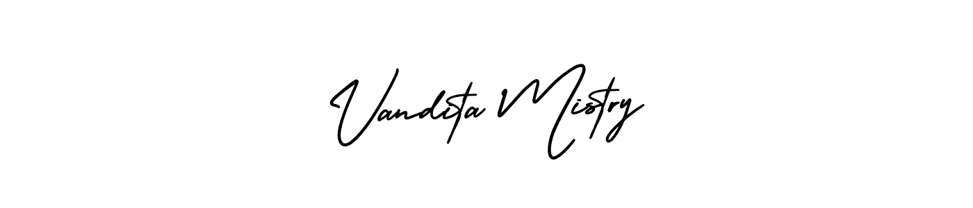 Also You can easily find your signature by using the search form. We will create Vandita Mistry name handwritten signature images for you free of cost using AmerikaSignatureDemo-Regular sign style. Vandita Mistry signature style 3 images and pictures png