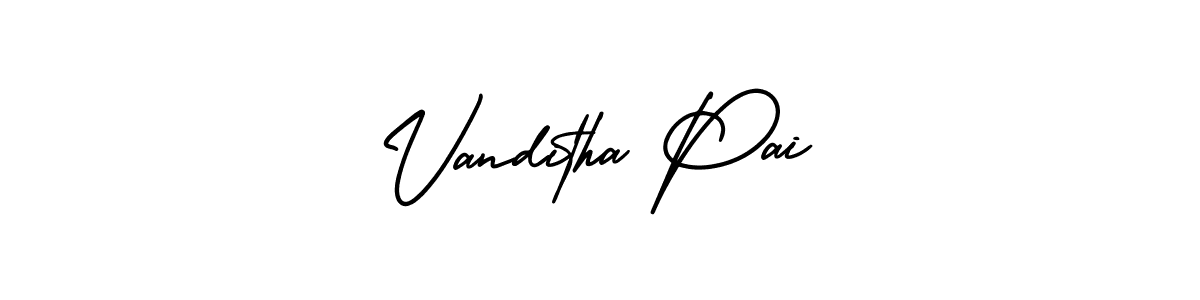 Also we have Vanditha Pai name is the best signature style. Create professional handwritten signature collection using AmerikaSignatureDemo-Regular autograph style. Vanditha Pai signature style 3 images and pictures png