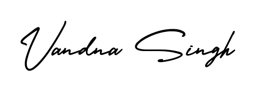 Master the art of signing with Vandna Singh written in fluent AmerikaSignatureDemo-Regular script. A great template to practice and refine your handwriting. Vandna Singh signature style 3 images and pictures png