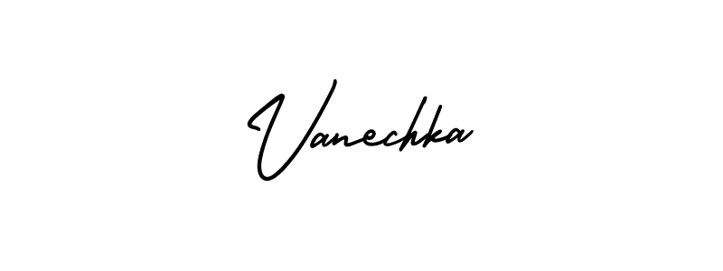 Make a beautiful signature design for name Vanechka. With this signature (AmerikaSignatureDemo-Regular) style, you can create a handwritten signature for free. Vanechka signature style 3 images and pictures png