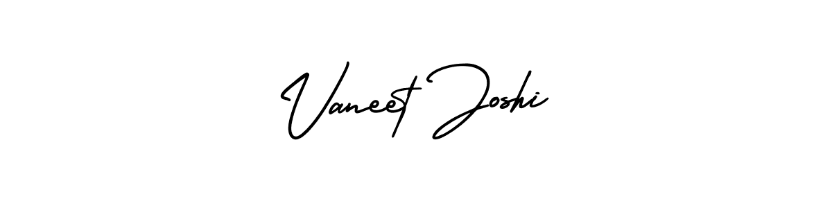 Design your own signature with our free online signature maker. With this signature software, you can create a handwritten (AmerikaSignatureDemo-Regular) signature for name Vaneet Joshi. Vaneet Joshi signature style 3 images and pictures png