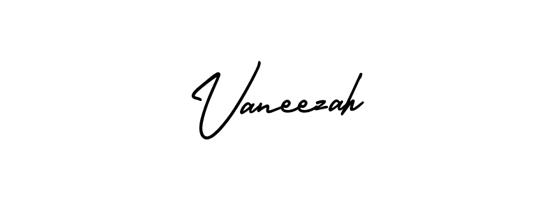 How to Draw Vaneezah signature style? AmerikaSignatureDemo-Regular is a latest design signature styles for name Vaneezah. Vaneezah signature style 3 images and pictures png