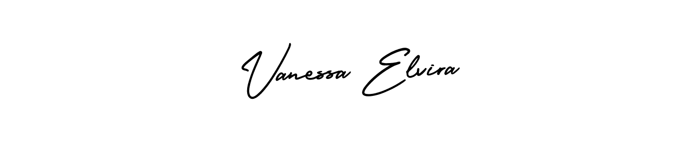 Design your own signature with our free online signature maker. With this signature software, you can create a handwritten (AmerikaSignatureDemo-Regular) signature for name Vanessa Elvira. Vanessa Elvira signature style 3 images and pictures png
