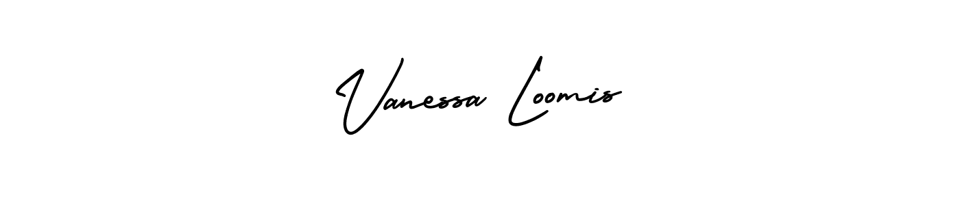 Make a beautiful signature design for name Vanessa Loomis. With this signature (AmerikaSignatureDemo-Regular) style, you can create a handwritten signature for free. Vanessa Loomis signature style 3 images and pictures png