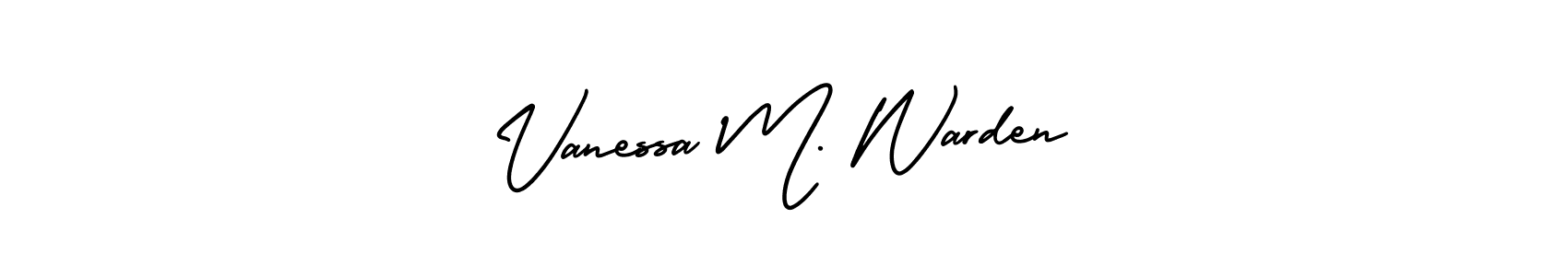 Also You can easily find your signature by using the search form. We will create Vanessa M. Warden name handwritten signature images for you free of cost using AmerikaSignatureDemo-Regular sign style. Vanessa M. Warden signature style 3 images and pictures png