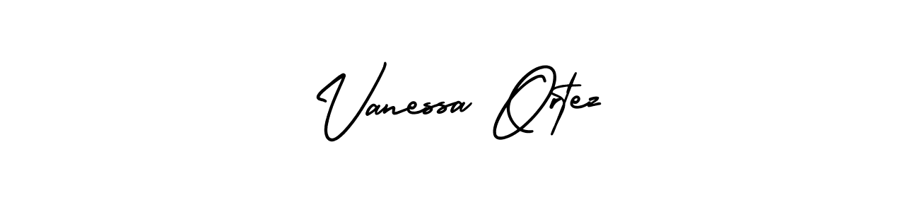 Design your own signature with our free online signature maker. With this signature software, you can create a handwritten (AmerikaSignatureDemo-Regular) signature for name Vanessa Ortez. Vanessa Ortez signature style 3 images and pictures png