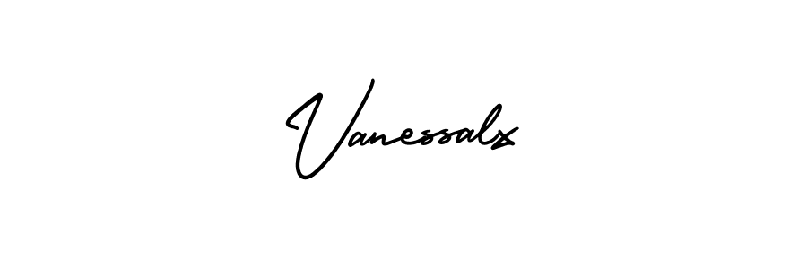 Create a beautiful signature design for name Vanessalx. With this signature (AmerikaSignatureDemo-Regular) fonts, you can make a handwritten signature for free. Vanessalx signature style 3 images and pictures png