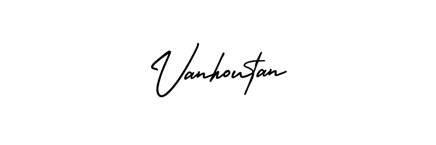 Also we have Vanhoutan name is the best signature style. Create professional handwritten signature collection using AmerikaSignatureDemo-Regular autograph style. Vanhoutan signature style 3 images and pictures png