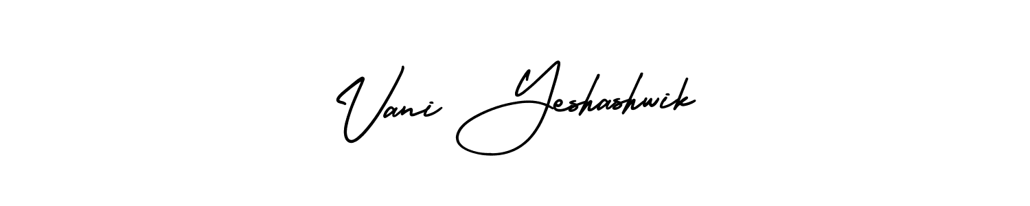 See photos of Vani Yeshashwik official signature by Spectra . Check more albums & portfolios. Read reviews & check more about AmerikaSignatureDemo-Regular font. Vani Yeshashwik signature style 3 images and pictures png