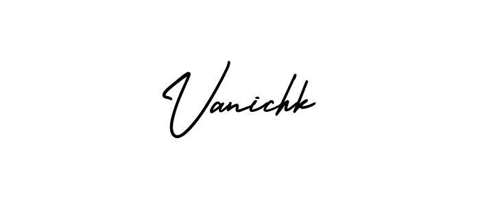 This is the best signature style for the Vanichk name. Also you like these signature font (AmerikaSignatureDemo-Regular). Mix name signature. Vanichk signature style 3 images and pictures png