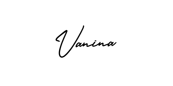 Make a beautiful signature design for name Vanina. Use this online signature maker to create a handwritten signature for free. Vanina signature style 3 images and pictures png