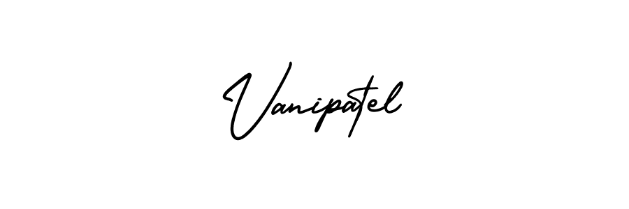 AmerikaSignatureDemo-Regular is a professional signature style that is perfect for those who want to add a touch of class to their signature. It is also a great choice for those who want to make their signature more unique. Get Vanipatel name to fancy signature for free. Vanipatel signature style 3 images and pictures png