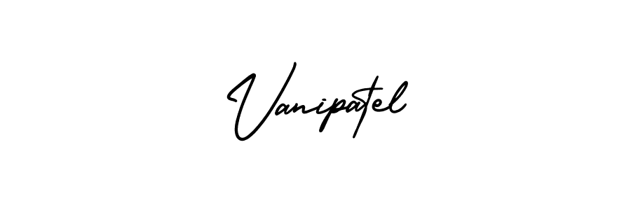 How to Draw Vanipatel signature style? AmerikaSignatureDemo-Regular is a latest design signature styles for name Vanipatel. Vanipatel signature style 3 images and pictures png