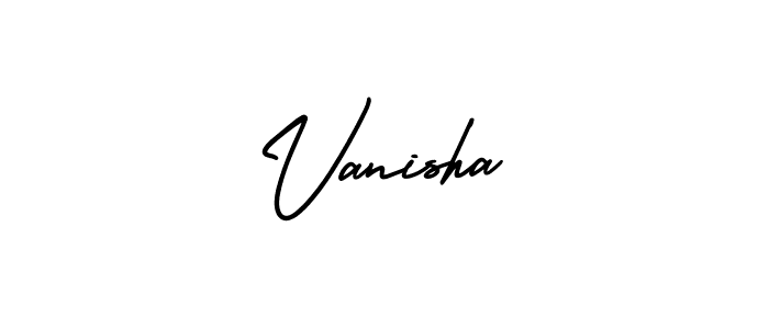 It looks lik you need a new signature style for name Vanisha. Design unique handwritten (AmerikaSignatureDemo-Regular) signature with our free signature maker in just a few clicks. Vanisha signature style 3 images and pictures png