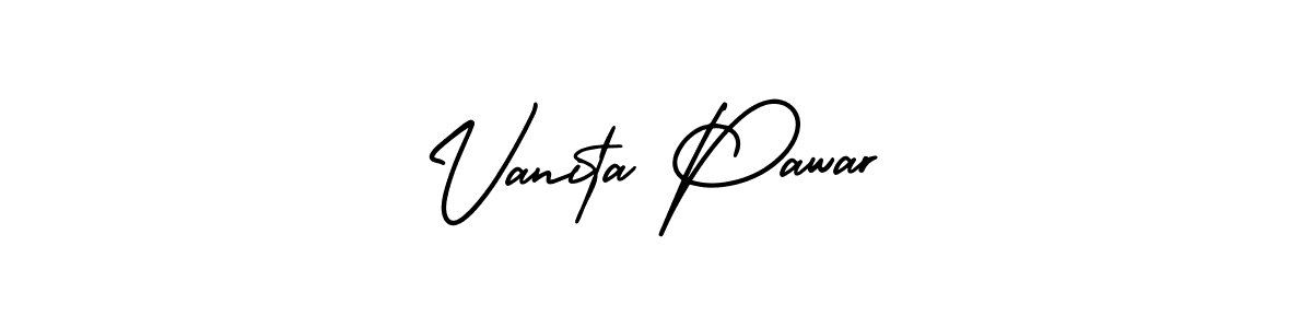 Create a beautiful signature design for name Vanita Pawar. With this signature (AmerikaSignatureDemo-Regular) fonts, you can make a handwritten signature for free. Vanita Pawar signature style 3 images and pictures png