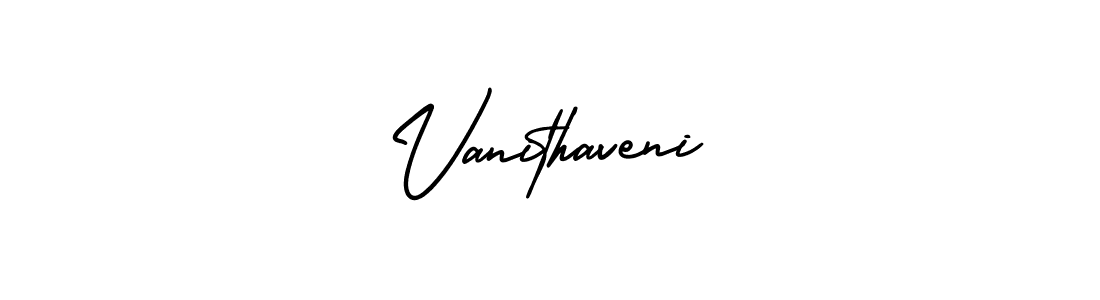 Create a beautiful signature design for name Vanithaveni. With this signature (AmerikaSignatureDemo-Regular) fonts, you can make a handwritten signature for free. Vanithaveni signature style 3 images and pictures png