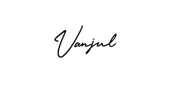 Best and Professional Signature Style for Vanjul. AmerikaSignatureDemo-Regular Best Signature Style Collection. Vanjul signature style 3 images and pictures png