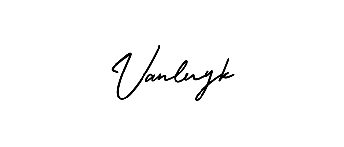 Make a beautiful signature design for name Vanluyk. With this signature (AmerikaSignatureDemo-Regular) style, you can create a handwritten signature for free. Vanluyk signature style 3 images and pictures png
