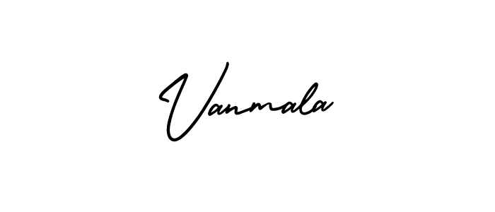 You should practise on your own different ways (AmerikaSignatureDemo-Regular) to write your name (Vanmala) in signature. don't let someone else do it for you. Vanmala signature style 3 images and pictures png