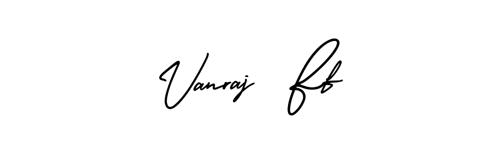 Also we have Vanraj  Ff name is the best signature style. Create professional handwritten signature collection using AmerikaSignatureDemo-Regular autograph style. Vanraj  Ff signature style 3 images and pictures png