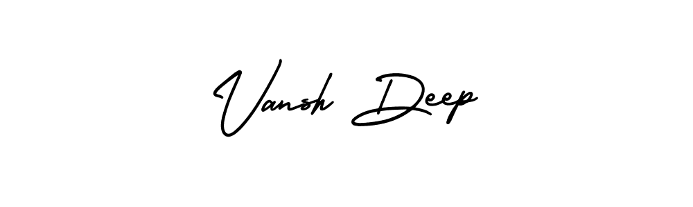 This is the best signature style for the Vansh Deep name. Also you like these signature font (AmerikaSignatureDemo-Regular). Mix name signature. Vansh Deep signature style 3 images and pictures png
