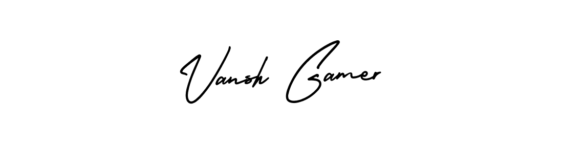 This is the best signature style for the Vansh Gamer name. Also you like these signature font (AmerikaSignatureDemo-Regular). Mix name signature. Vansh Gamer signature style 3 images and pictures png