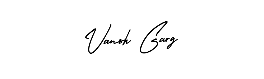 This is the best signature style for the Vansh Garg name. Also you like these signature font (AmerikaSignatureDemo-Regular). Mix name signature. Vansh Garg signature style 3 images and pictures png