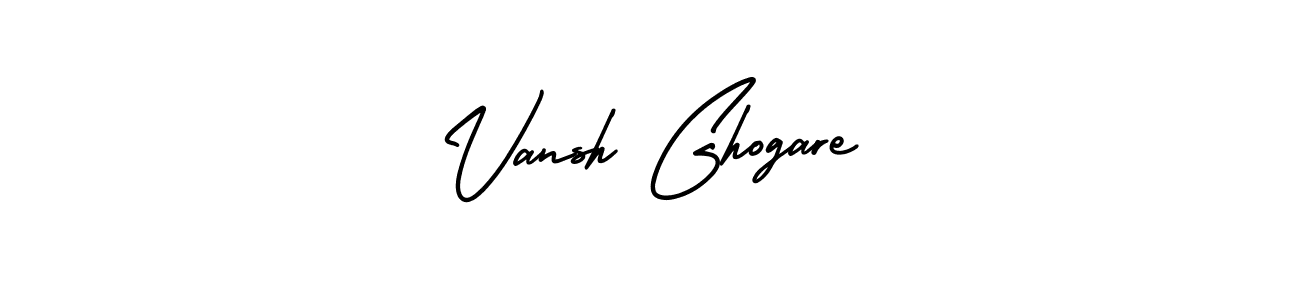 How to make Vansh Ghogare signature? AmerikaSignatureDemo-Regular is a professional autograph style. Create handwritten signature for Vansh Ghogare name. Vansh Ghogare signature style 3 images and pictures png