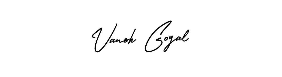 Design your own signature with our free online signature maker. With this signature software, you can create a handwritten (AmerikaSignatureDemo-Regular) signature for name Vansh Goyal. Vansh Goyal signature style 3 images and pictures png