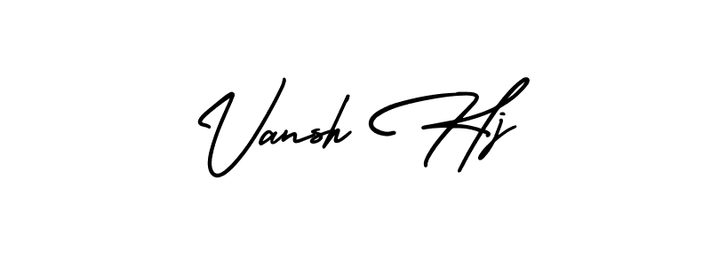 Make a beautiful signature design for name Vansh Hj. Use this online signature maker to create a handwritten signature for free. Vansh Hj signature style 3 images and pictures png